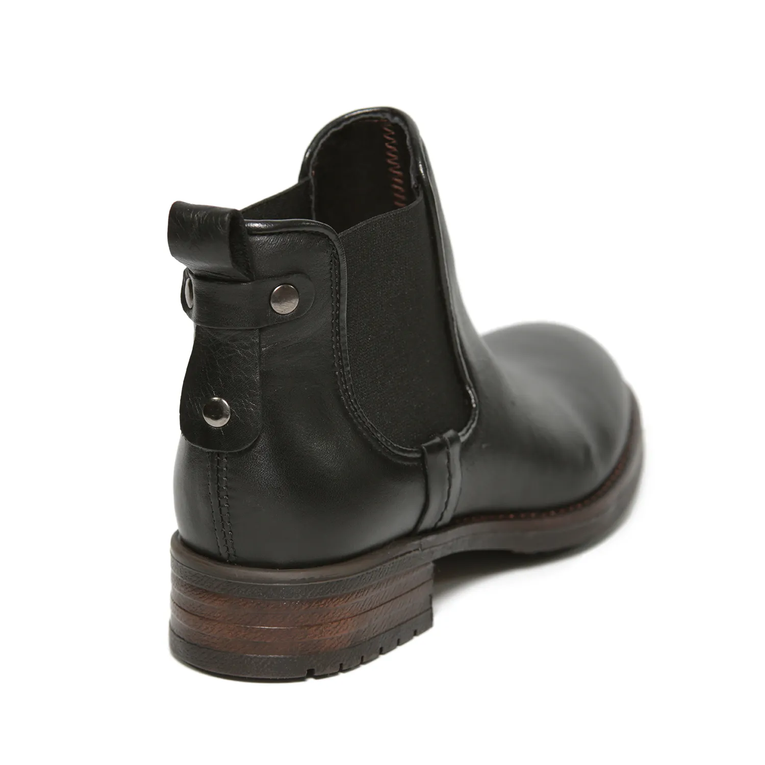 Botas bajas negras mujer cuero Sacchi