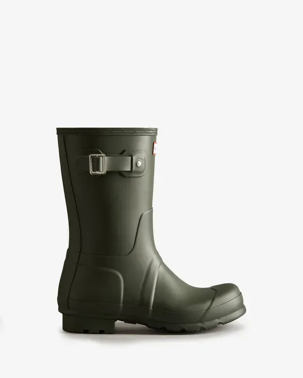 BOTINES HUNTER ORIGINAL SHORT WELLINGTON HOMBRE VERDE OLIVA OSCURO | 715LKJQVU 2024 CERO DESPERDICIO – BOTINES