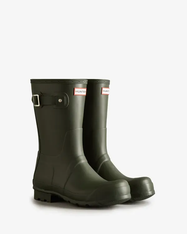BOTINES HUNTER ORIGINAL SHORT WELLINGTON HOMBRE VERDE OLIVA OSCURO | 715LKJQVU 2024 CERO DESPERDICIO – BOTINES