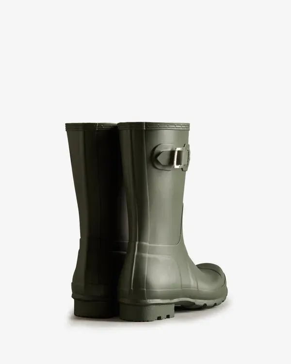 BOTINES HUNTER ORIGINAL SHORT WELLINGTON HOMBRE VERDE OLIVA OSCURO | 715LKJQVU 2024 CERO DESPERDICIO – BOTINES