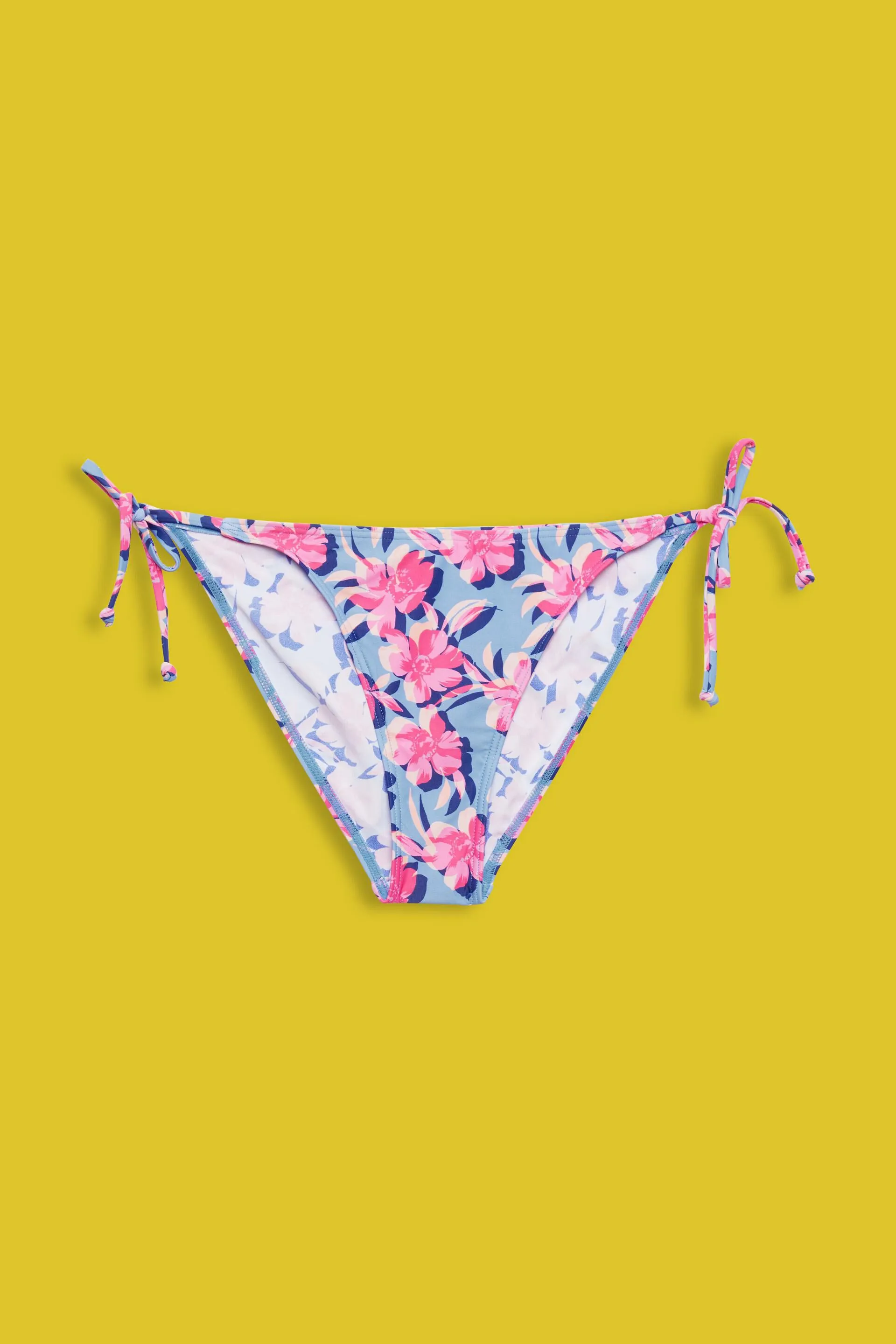 Braguita de bikini de tejido reciclado con lazadas laterales
