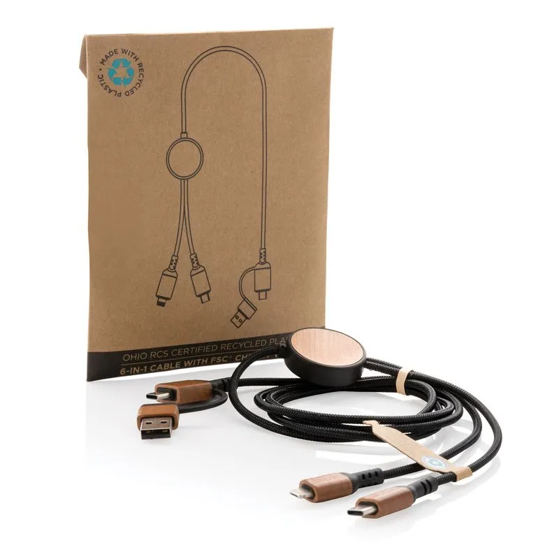Cable 6 en 1 personalizado Ohio