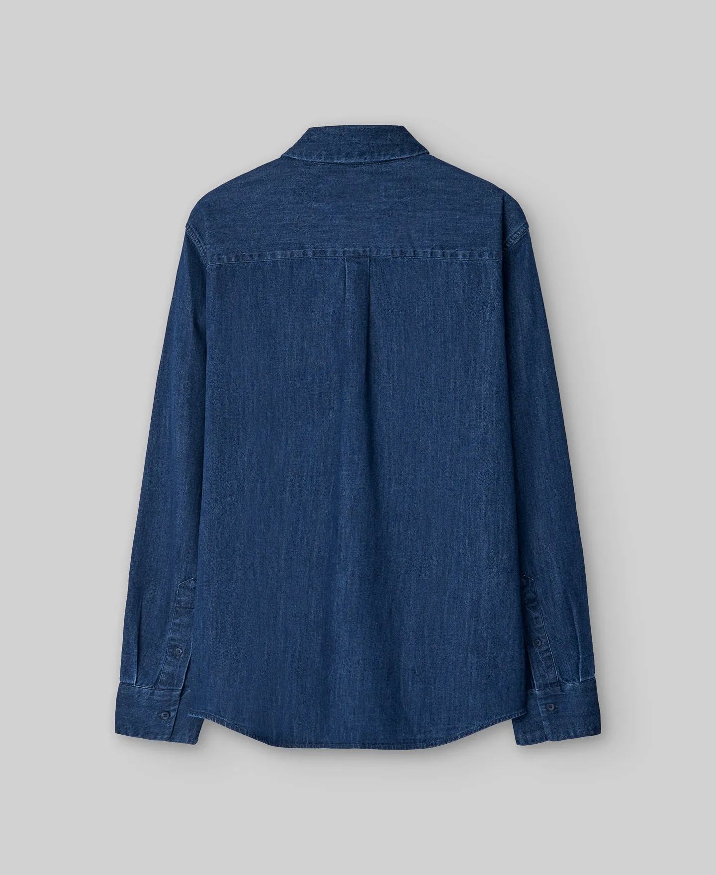 Camisa en denim de algodón hombre