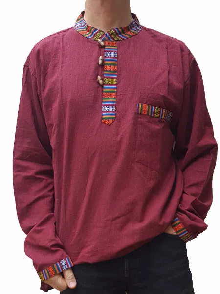Camisas de abuelo sin cuello