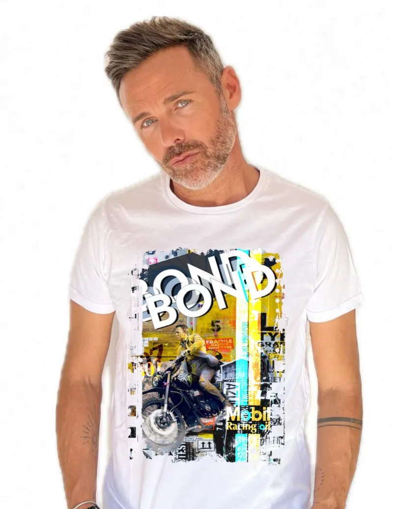Camiseta de hombre BOND blanco