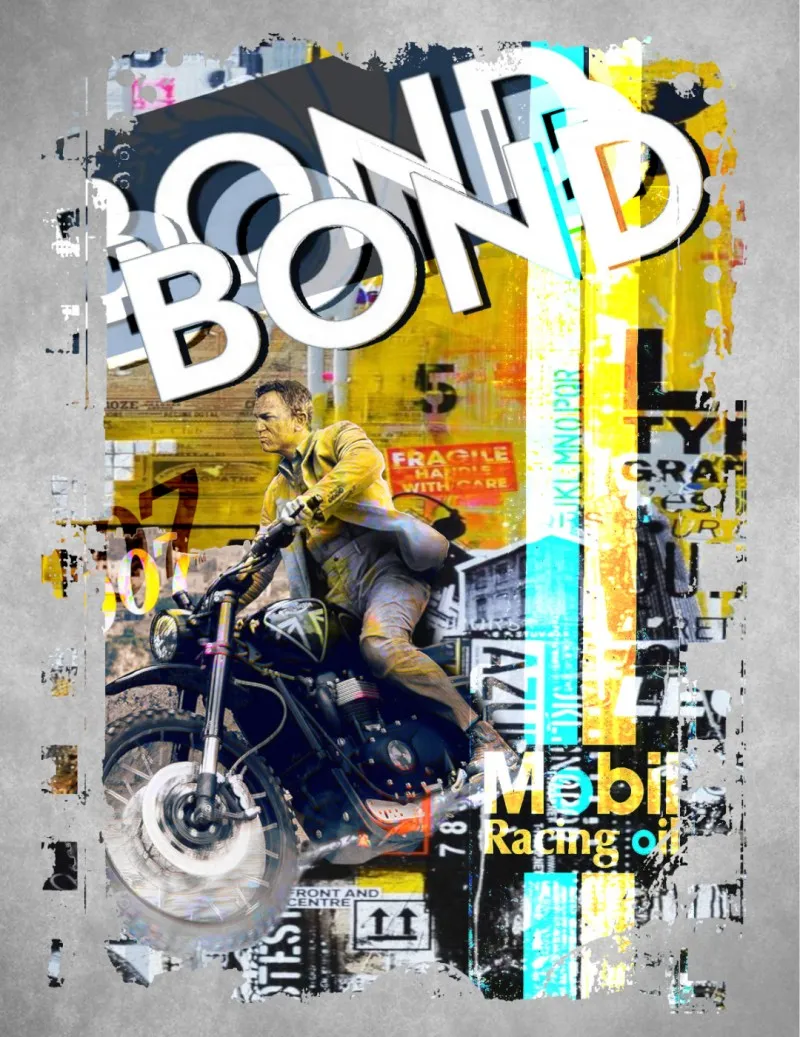 Camiseta de hombre BOND blanco