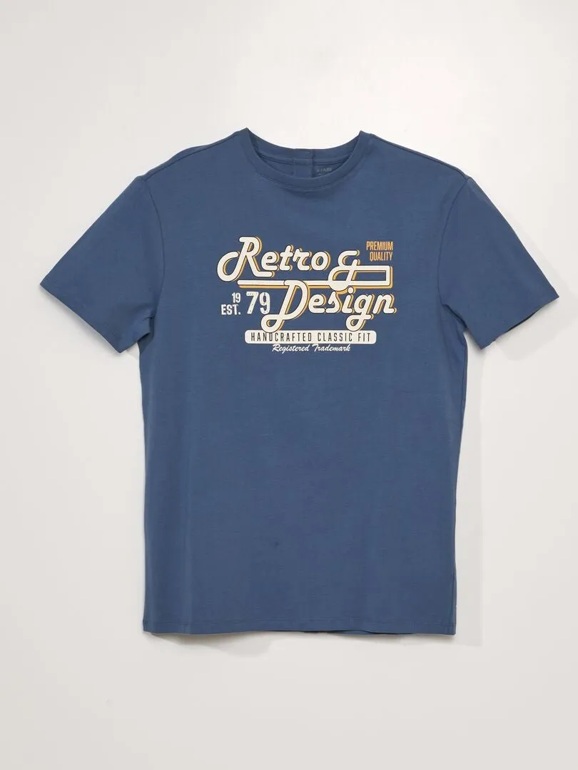 CAMISETA DE PUNTO  SO EASY  AZUL