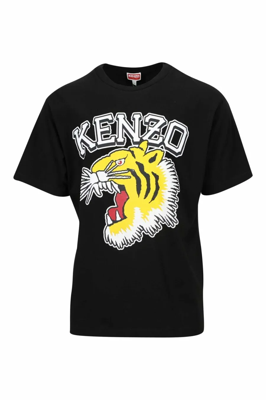 Camiseta negra oversize con maxilogo 