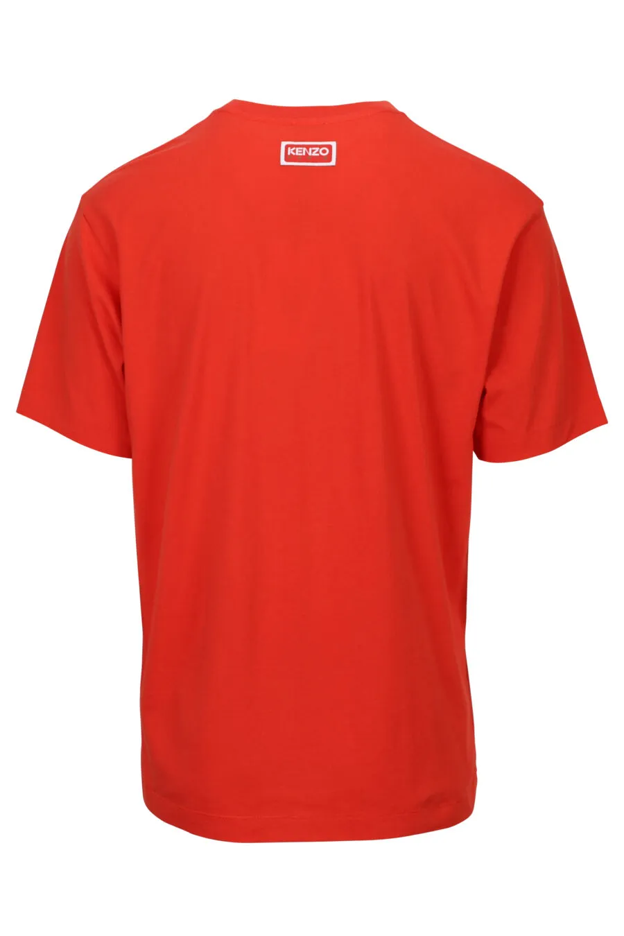 Camiseta roja oversize con maxilogo 