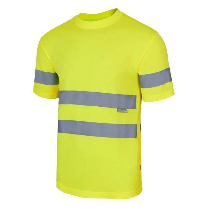 Camiseta técnica en alta visibilidad manga corta