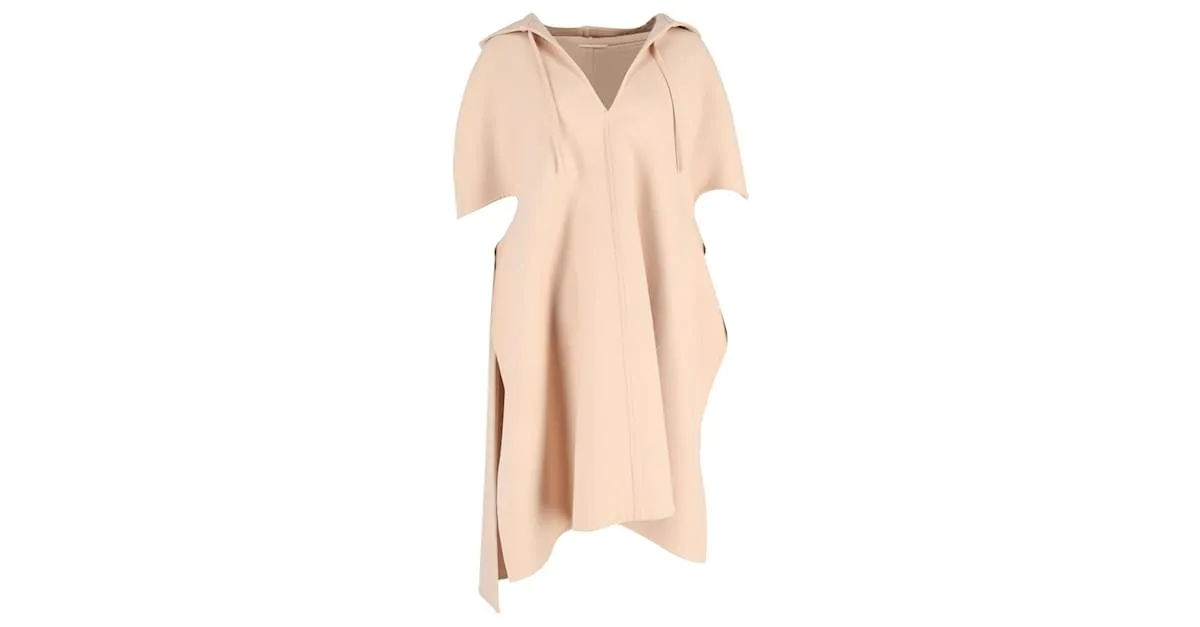 Capa con capucha de lana color nude de Jil Sander Beige 