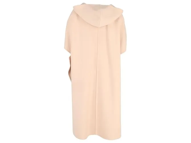 Capa con capucha de lana color nude de Jil Sander Beige 