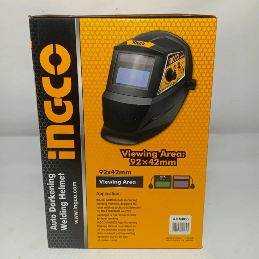 Casco para Soldar Ingco AHM008 Regulador Fotosensible DIN16