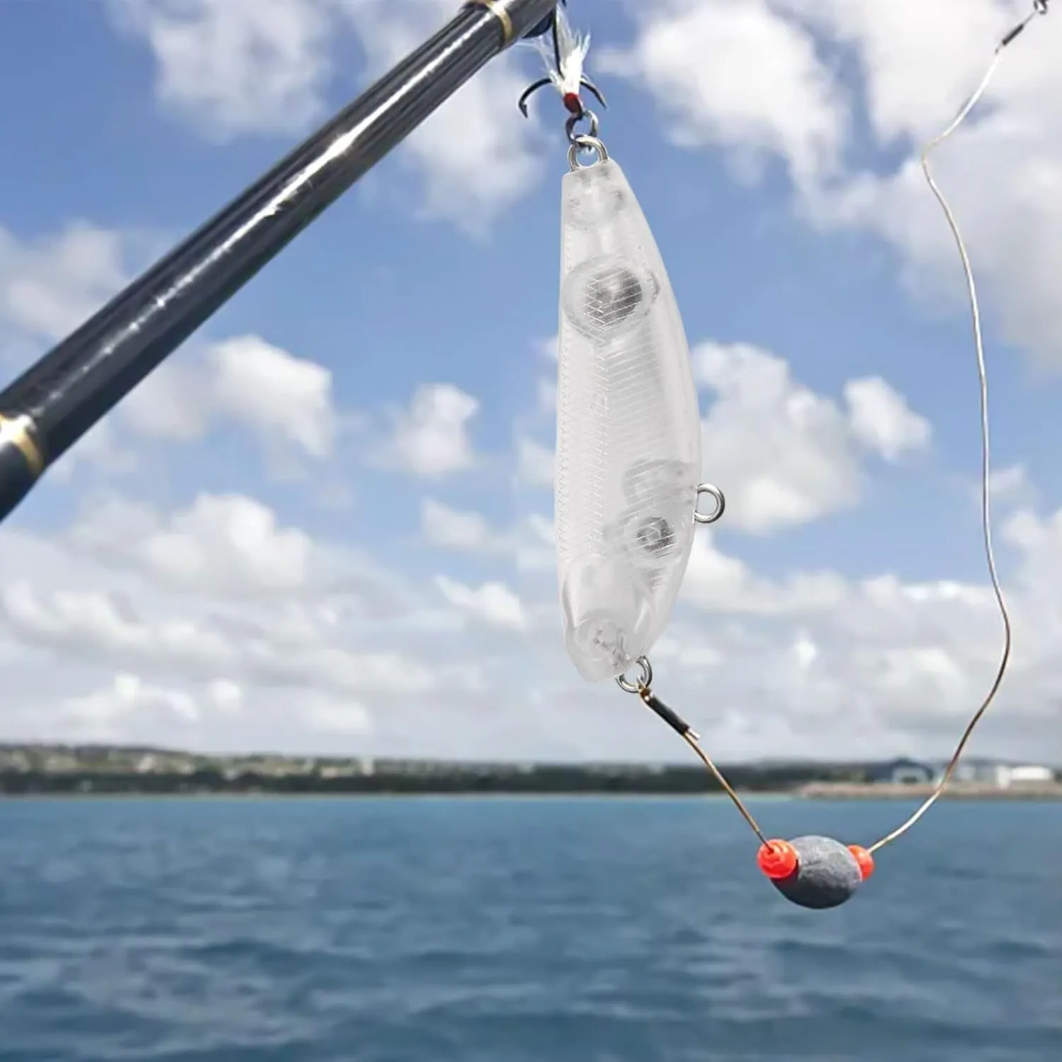 Cebos de pesca sin pintar  10 unidades flotantes para una mayor atracción