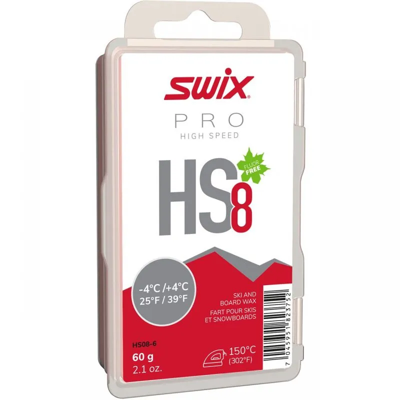 Cera SWIX Pro High Speed 8 60g (rojo)