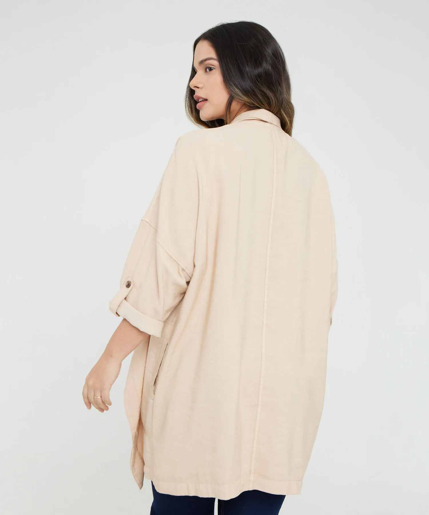 CHAQUETA MANGA LARGA CON CHARRETERA