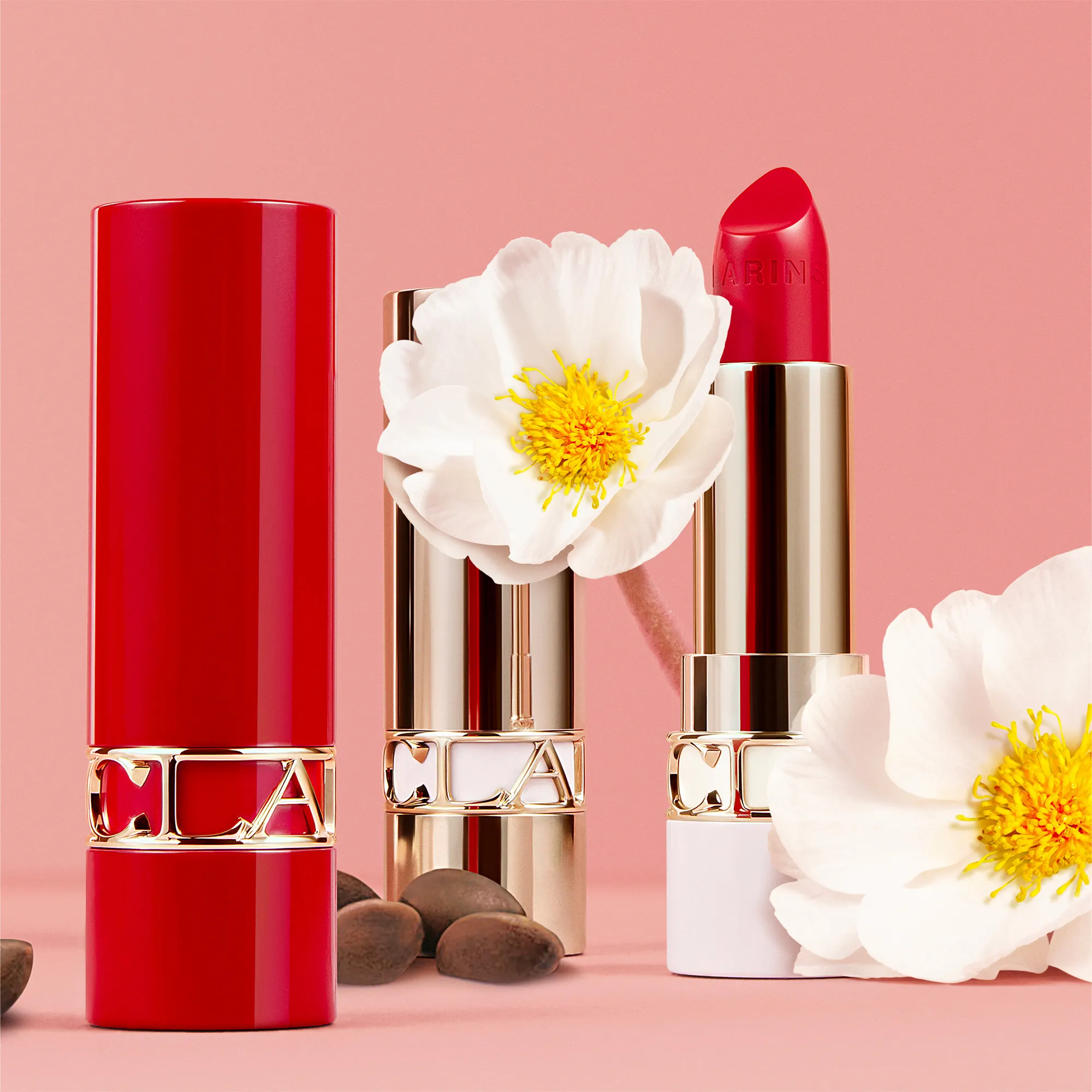 CLARINS JOLI ROUGE RECARGABLE  ESTUCHE ROJO