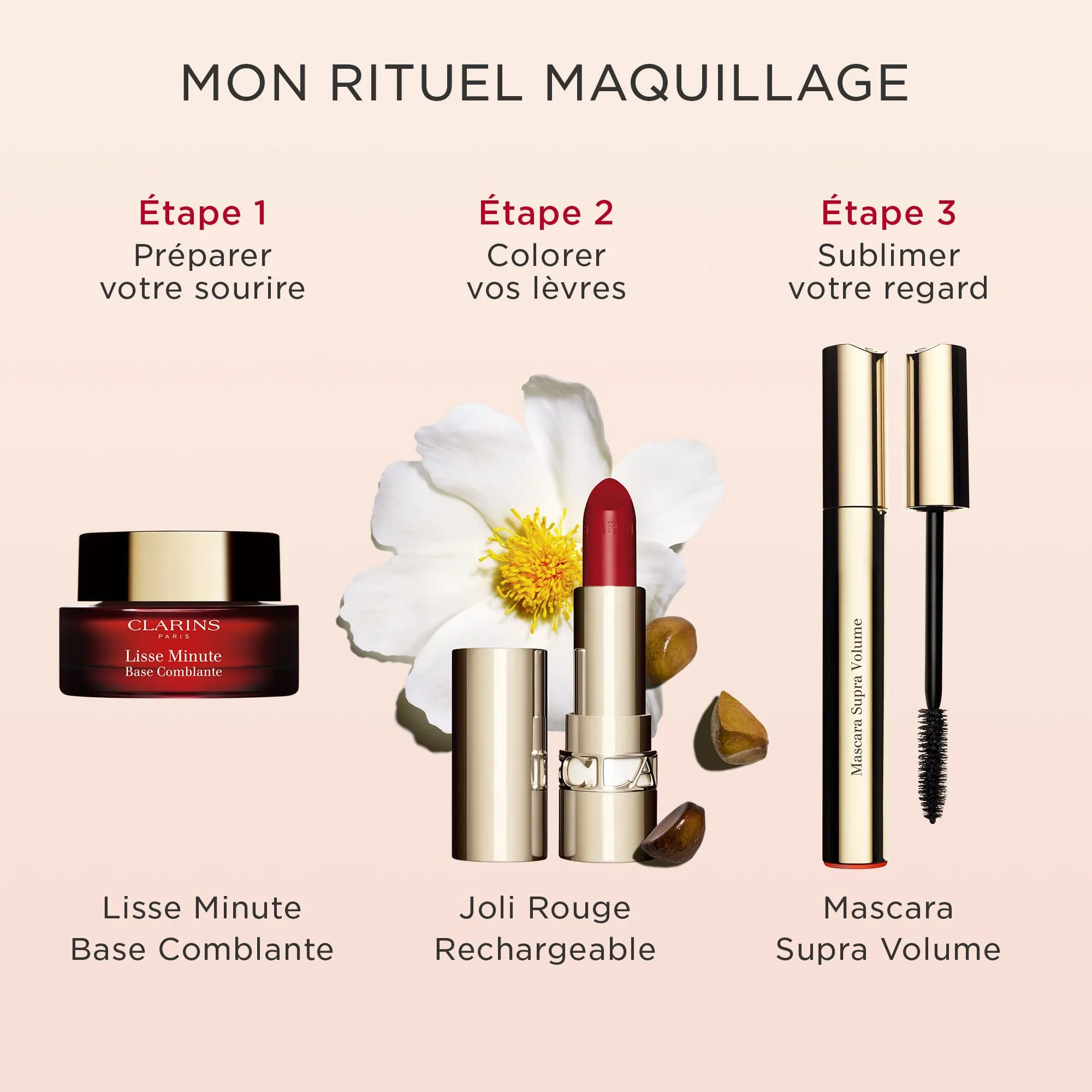 CLARINS JOLI ROUGE RECARGABLE  ESTUCHE ROJO