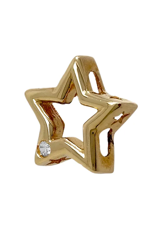 Colgante oro amarillo 18K estrella 037_88581