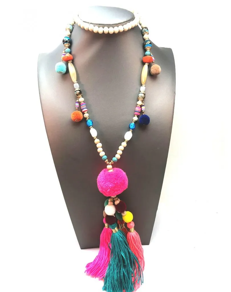 COLLARES LARGOS VISTOSOS ESTILO BOHO CHIC