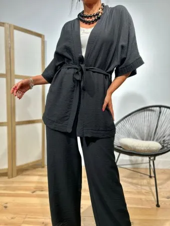 Conjunto Kimono DUBBA Negro
