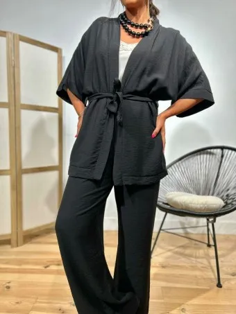 Conjunto Kimono DUBBA Negro