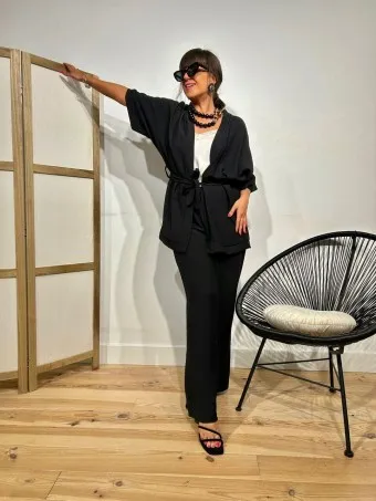 Conjunto Kimono DUBBA Negro