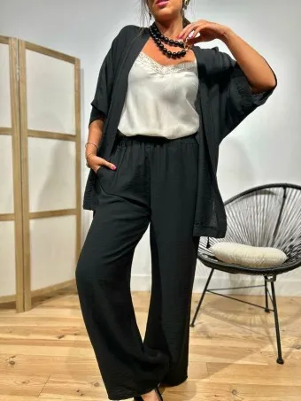 Conjunto Kimono DUBBA Negro