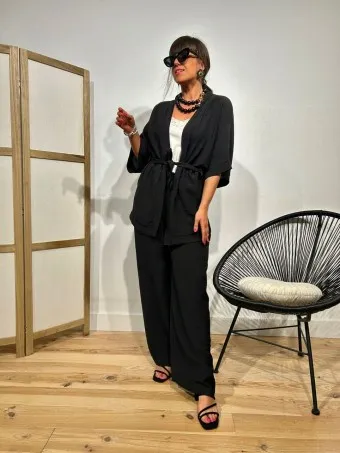 Conjunto Kimono DUBBA Negro