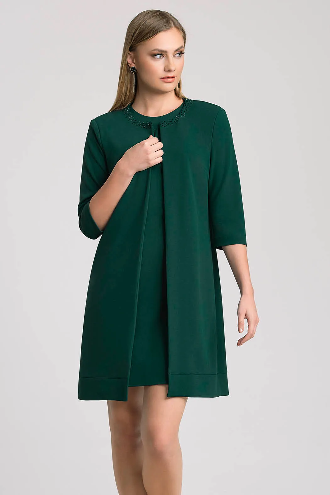 Conjunto Saco Y Vestido Dama Cherry 22223