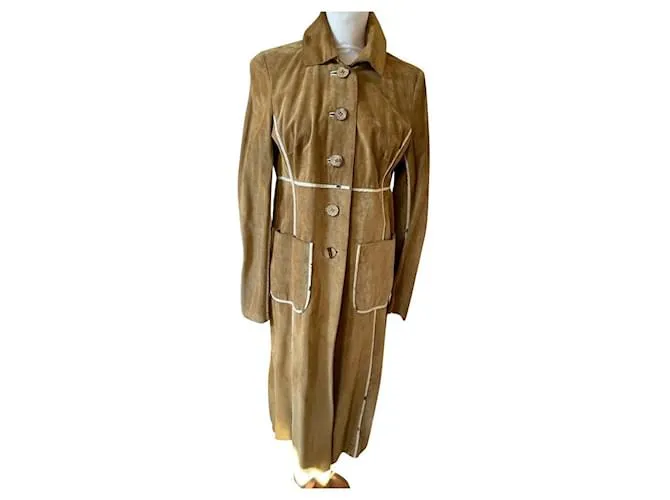 Cuero Karen Millen (ante) Capa Castaño Caramelo 