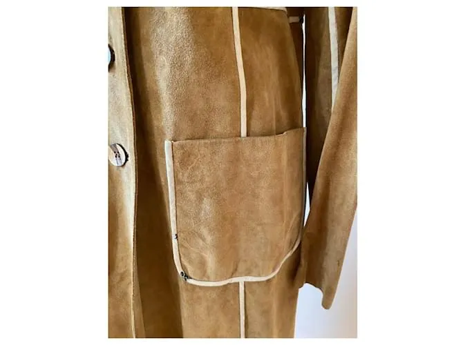 Cuero Karen Millen (ante) Capa Castaño Caramelo 