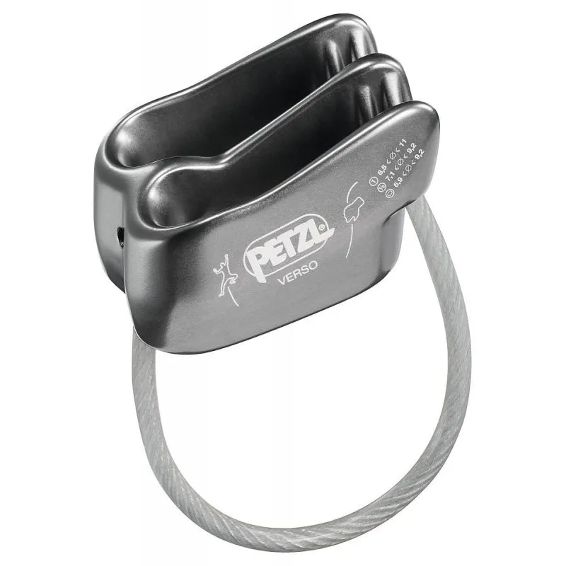 Dispositivo de bajada PETZL Verso (gris)