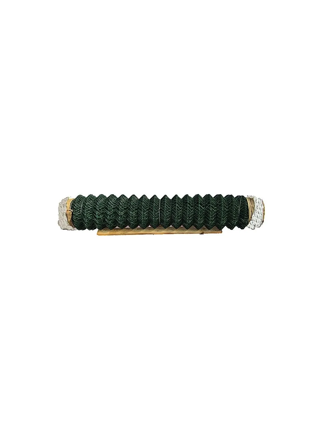 ENREJADO SIMPLE TORSIÓN PLASTIFICADO VERDE 50/17 ROLLO 5 METROS 1M ALTO