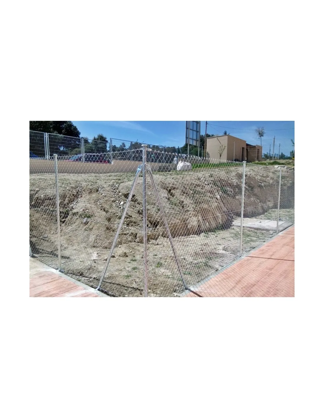 ENREJADO SIMPLE TORSIÓN PLASTIFICADO VERDE 50/17 ROLLO 5 METROS 1M ALTO