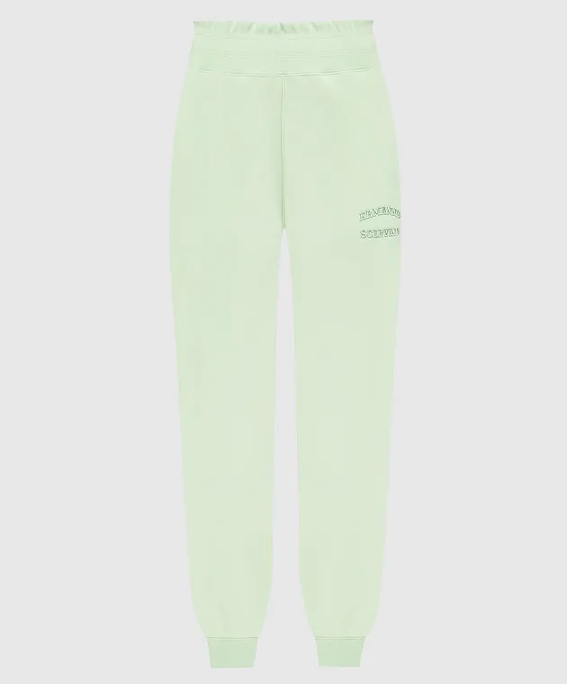 Ermanno Scervino Green logo joggers