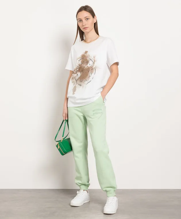Ermanno Scervino Green logo joggers
