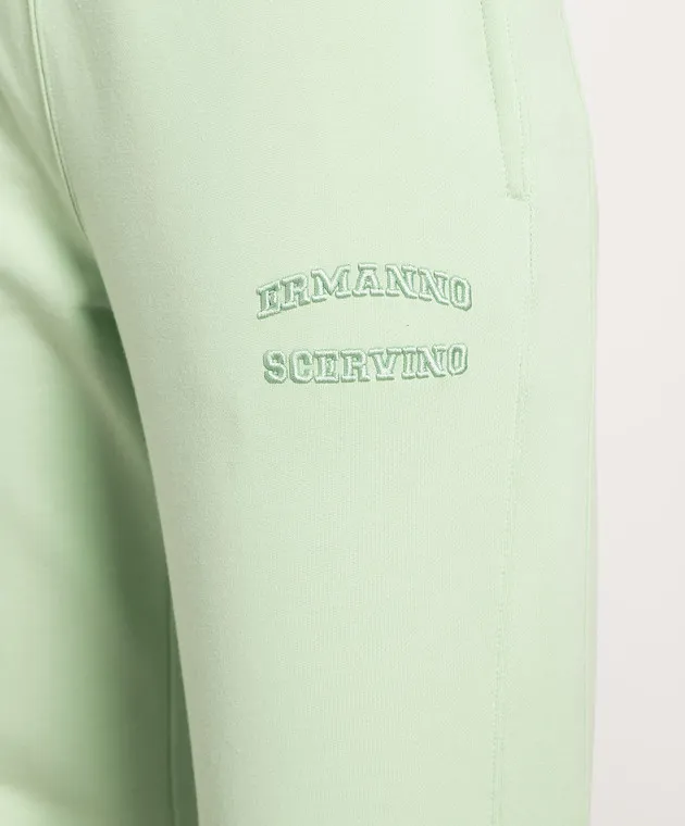 Ermanno Scervino Green logo joggers