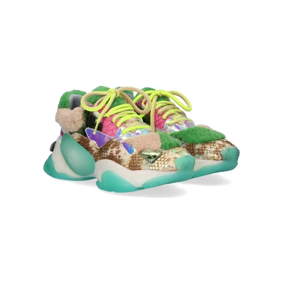 EXÉ G1688  BEIGE GREEN FUSCHIA