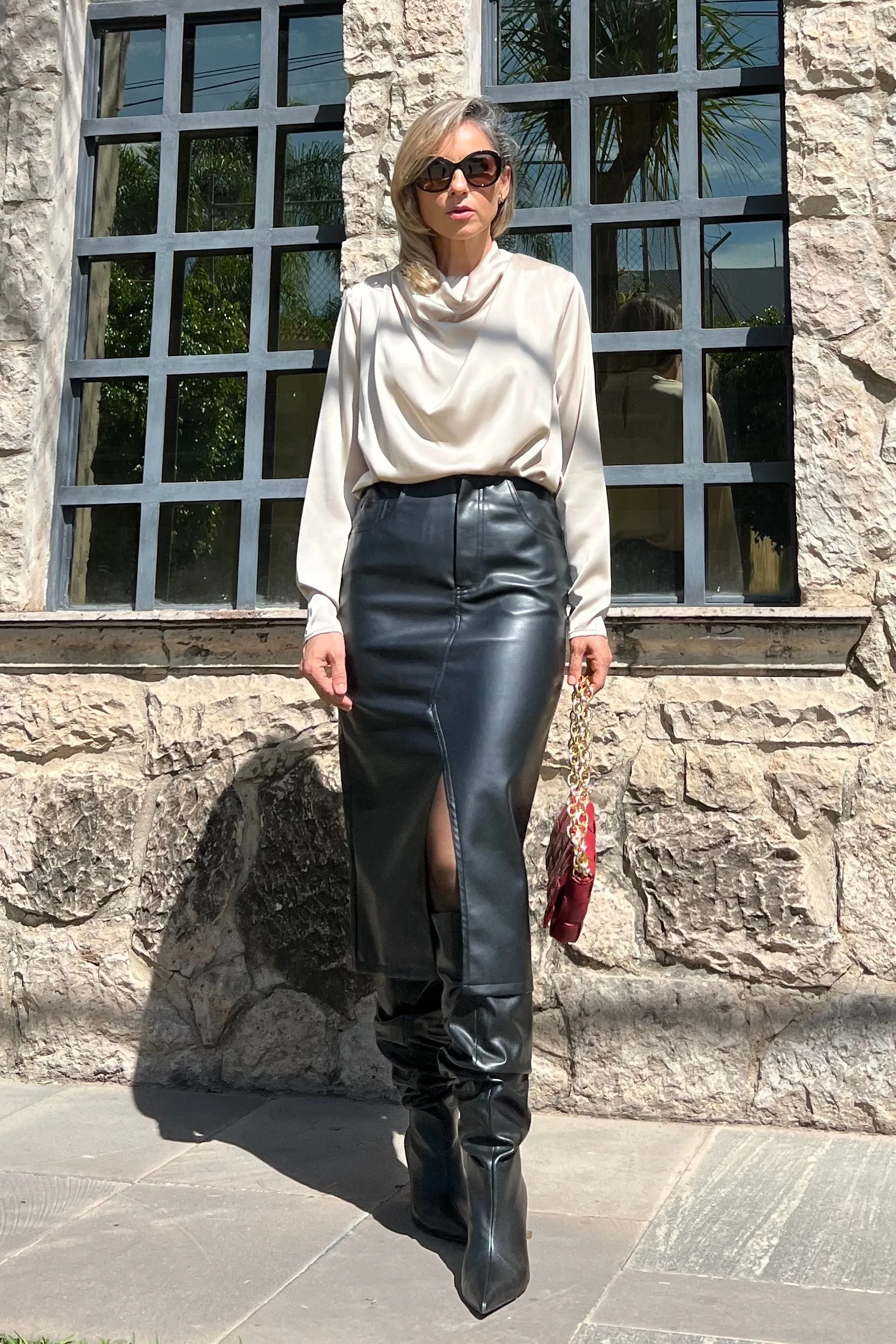 FALDA VINIPIEL