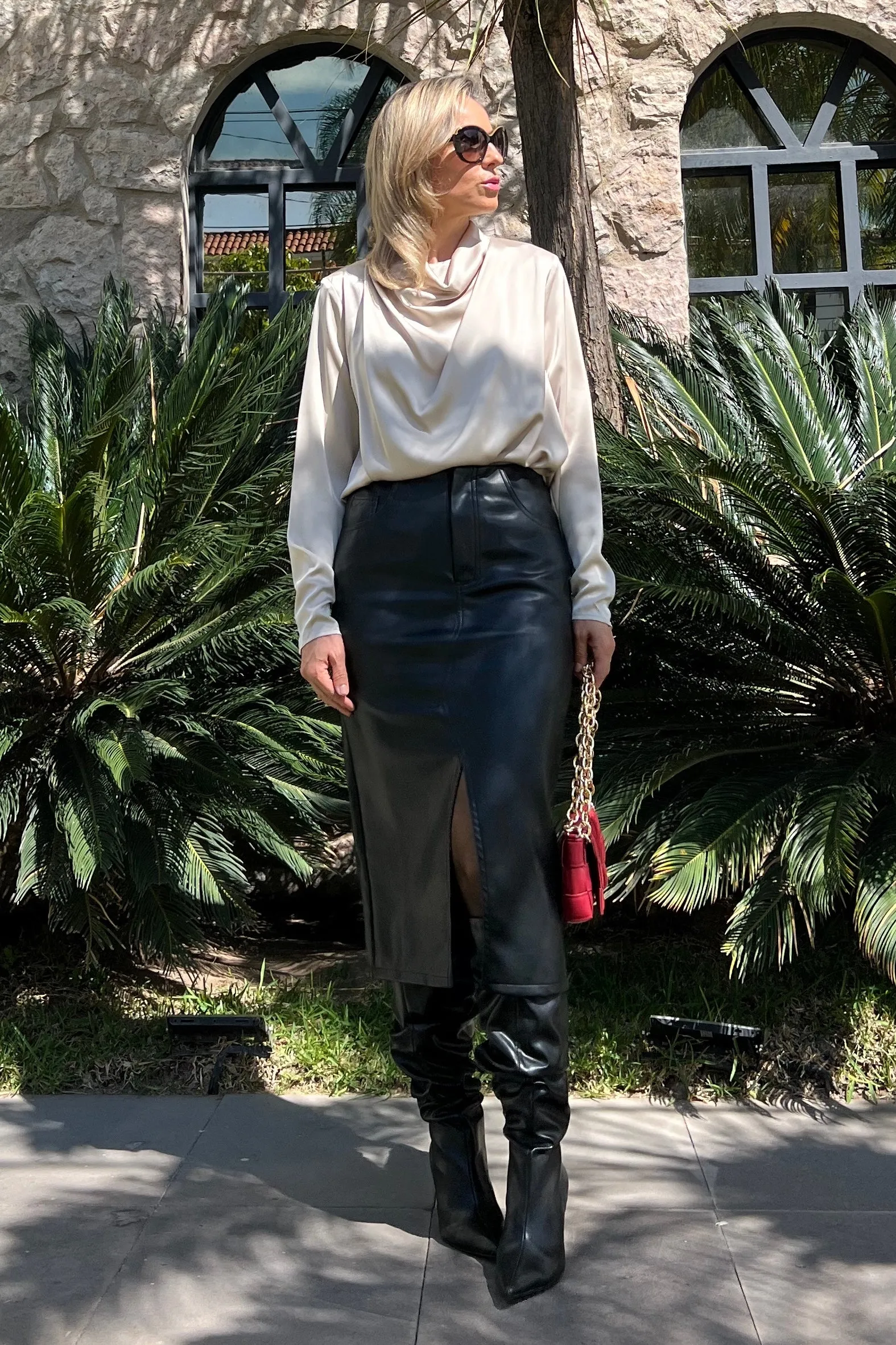 FALDA VINIPIEL
