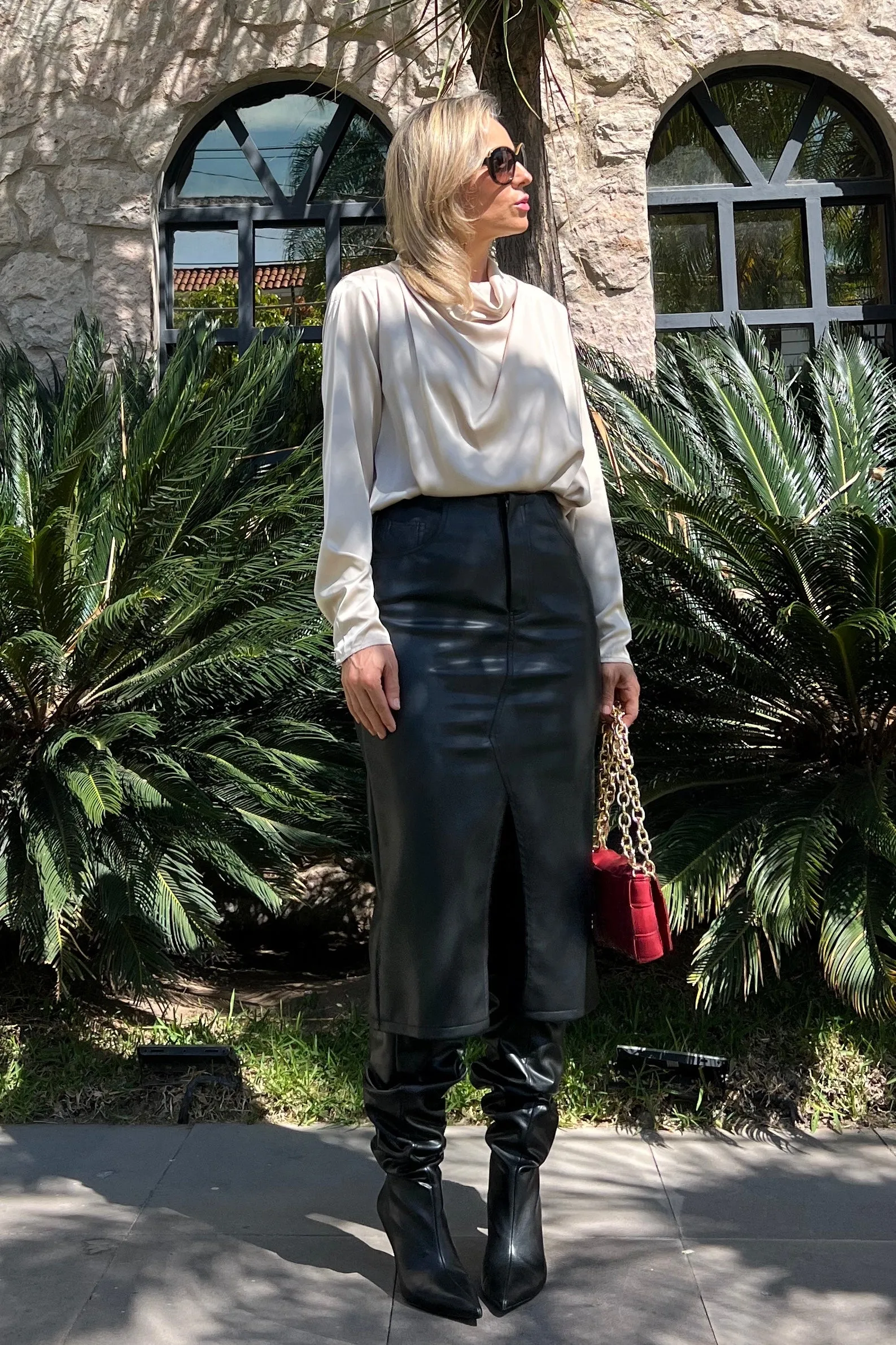 FALDA VINIPIEL