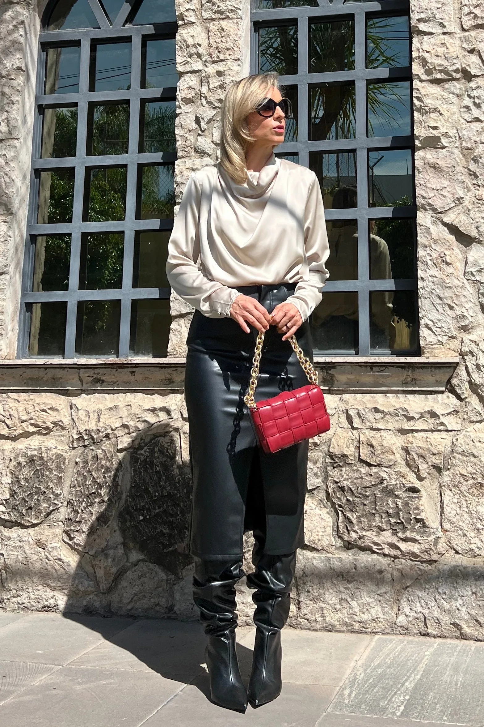 FALDA VINIPIEL