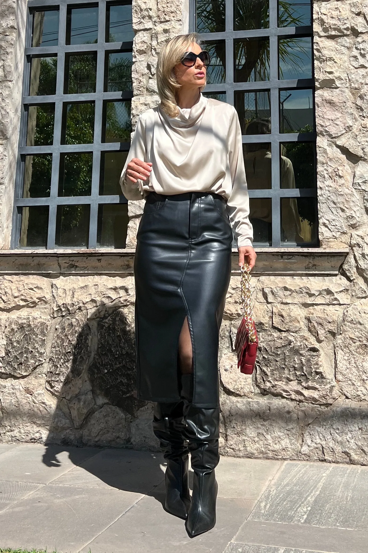 FALDA VINIPIEL