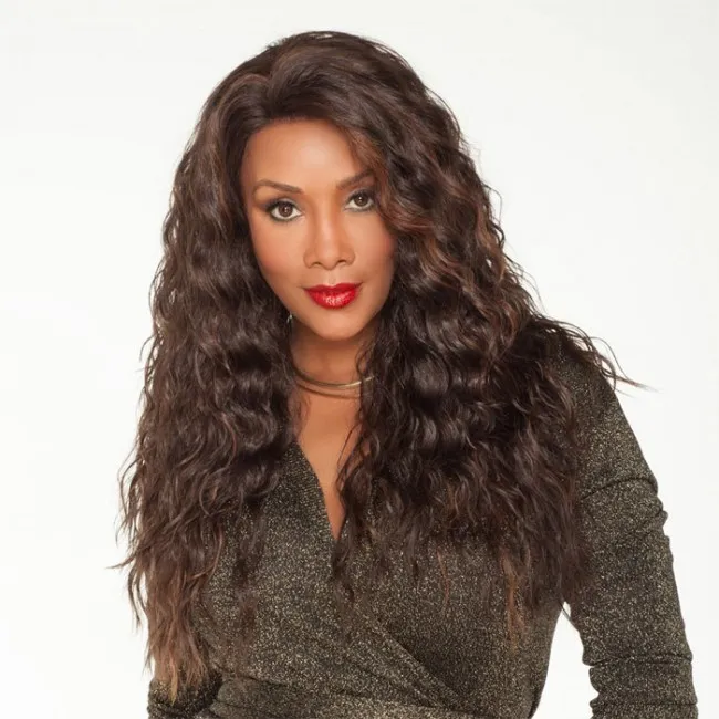 Fashion Long Wavy Curly Gradient Women's Hair Wig