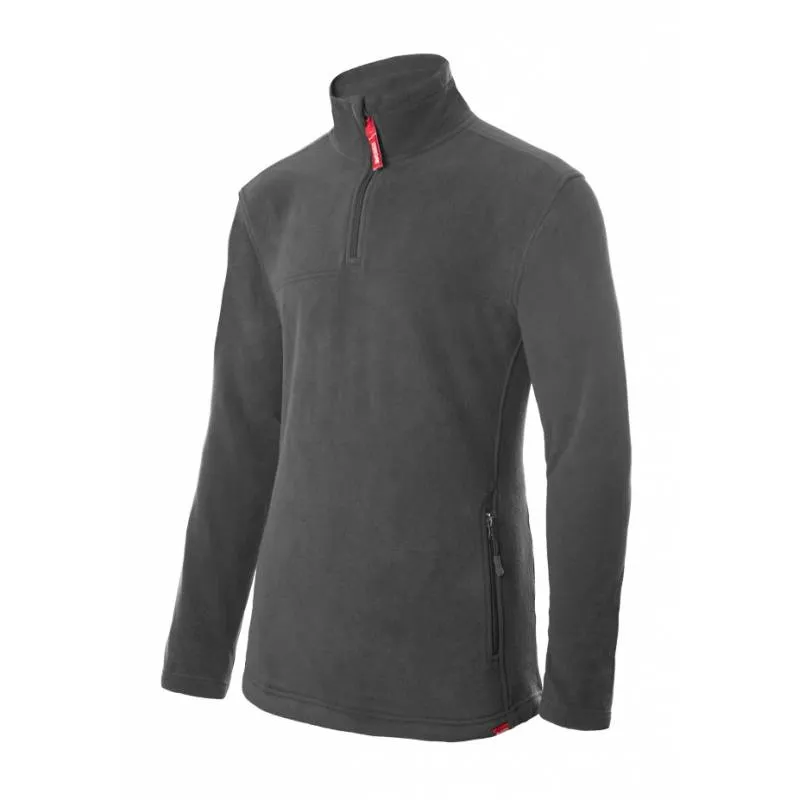 Forro polar con media cremallera y cuello alto