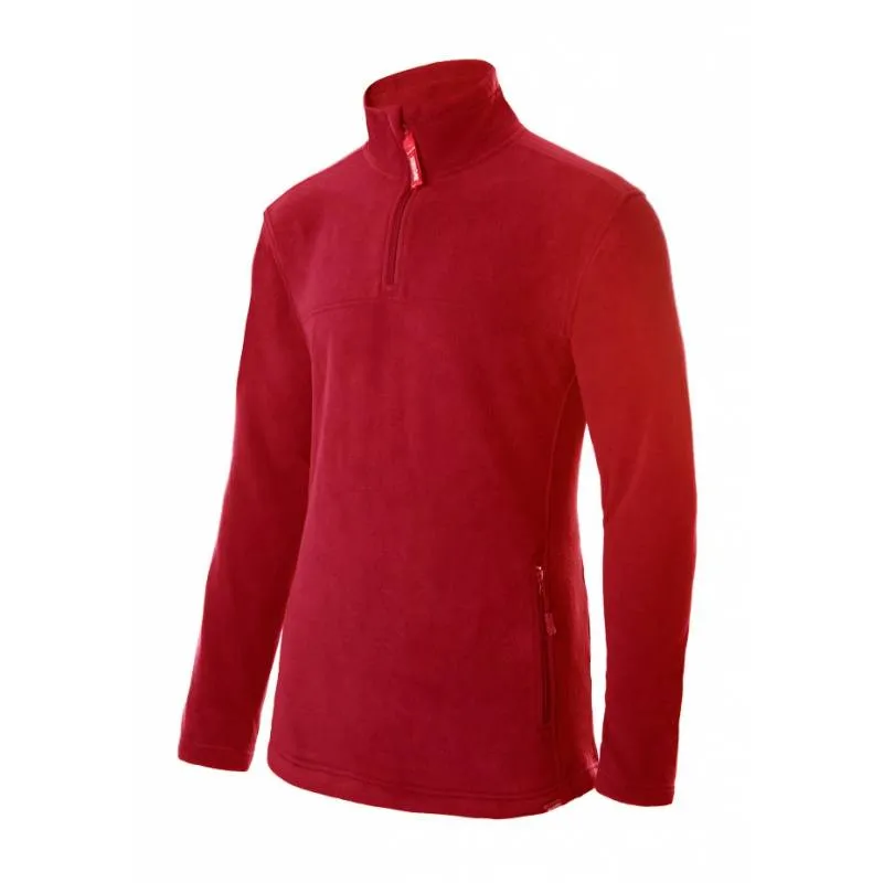 Forro polar con media cremallera y cuello alto