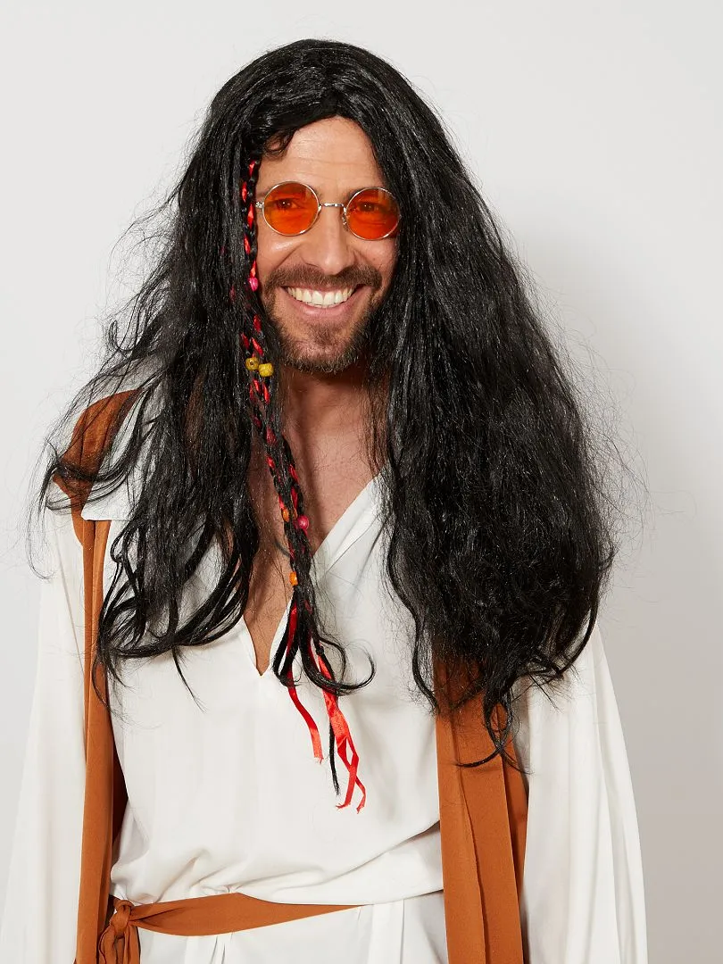 GAFAS REDONDAS DISFRAZ DE HIPPIE  NARANJA