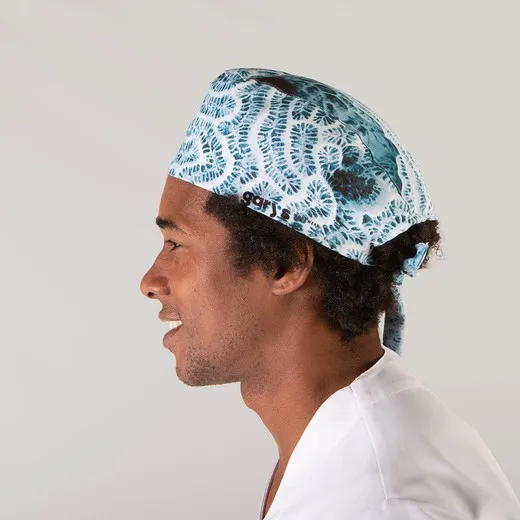 Gorro Cirujano Tiras Tejido Reciclado Corteza