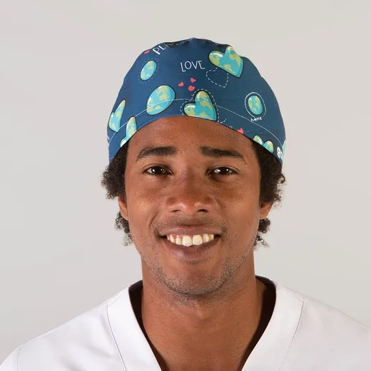 Gorro Cirujano Tiras Tejido Reciclado Corteza